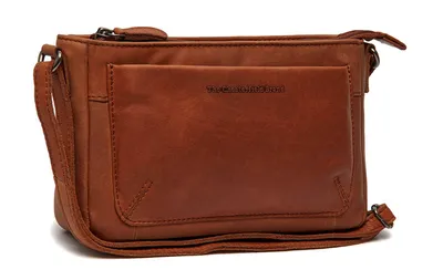 Zdjęcie produktu dla Skórzana torba na ramię Southampton marki Chesterfield w kolorze jasnobrązowego koniaku