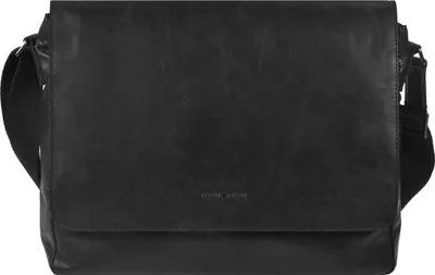 Produktbild von Greenburry Pure Black Messenger Leder 37 cm