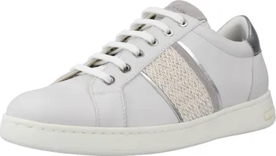 Produktbild von Geox  Damenschuhe Schnürschuhe Sportive Sneaker Weiß Freizeit, Schuhgröße:36 EU
