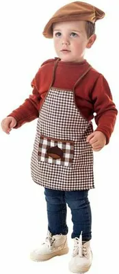 Image de Déguisement pour enfants Marron Cuisinier - 7-9 ans