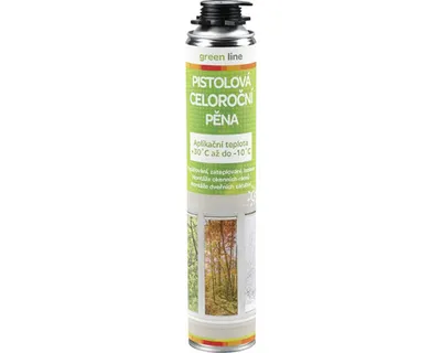 Obrázek produktu pro DEN BRAVEN pěna montážní celoroční pistolová green line, 750ml 40324GR