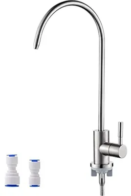 Image de Ibergrif : robinet de cuisine rotatif en acier inoxydable