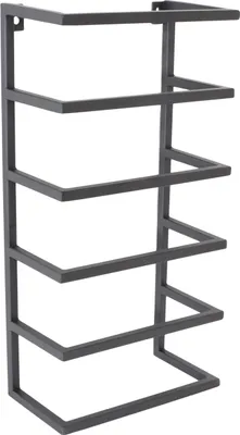 Zdjęcie produktu dla LOFT42 Mocny wieszak ścienny na ręczniki czarny metal - 95x20x25