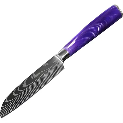 Produktbild von Küchenmesser BL - 39292 - Small Santoku / Lila KP39292