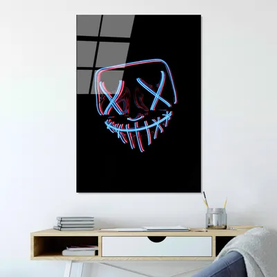 Produktbild von Wallity, UV-068 70 x 100, Dekorative Malerei aus gehärtetem Glas, 100 % gehärtetes Glas, Mehrfarbig, 70 x 100 cm