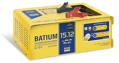 Productafbeelding van Batium 15-12: Automatische batterijlader met microprocessor, geschikt voor 6/12V batterijen