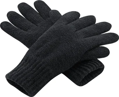 Image de Beechfield - Gants unies homme/femme "Classic", Thinsulate PC7070 (L-XL) (Noir)