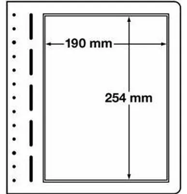 Produktbild von LEUCHTTURM Blankoblätter, 1er Einteilung, 190x254 mm