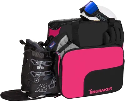 Produktbild von Skischuhbeutel mit Helmfach - 42,74 Liter - Rosa/Schwarz
