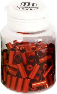 Immagine prodotto di Msc metallo cavo del freno tappo terminale per bicicletta 100 unità rosso 5 mm rosso 5 mm