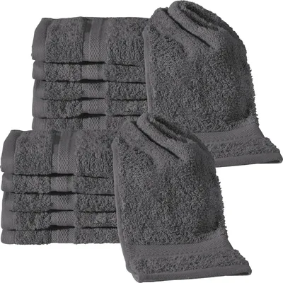 Produktbild von REDBEST Gästetuch Chicago" 12er-Pack anthrazit 30x50 cm"