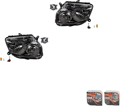 Produktbild von Scheinwerfer + Osram Night Breaker Laser passend für Dacia Duster 04/10-12/13 8200074008 6202E1 00006202E1 6710027 0000620639 620639 0000620662 Johns