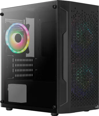 Produktbild von Aerocool Trinity Mini, Mini Tower, PC, Schwarz, micro ATX, Mini-ITX, Acrylnitril-Butadien-Styrol (ABS), SPCC, Multi