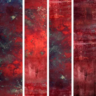 Produktbild von PURO TAPETE - Realistische Tapete ohne Rapport und Versatz 10m Vlies Tapetenrolle Wandtapete modern design Fototapete - Rot Beton f-A-0701-j-a
