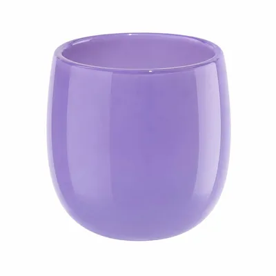 Produktbild von Blumentopf Glaspot aus dickwandigem, durchgefärbtem Glas, lila, 18 cm