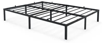 Produktbild von Metallbett 140x200 cm Bettgestell Klappbett Gästebett Lattenrost Schwarz 9 Beine 20 Latten