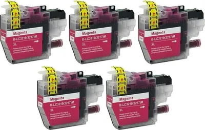 Image de 5 x cartouches compatibles LC-3219 XL Magenta pour Brother MFC-J5330, J5335, J5730, J5830, J5930, J6530, J6535, J6730, J6930, J6935