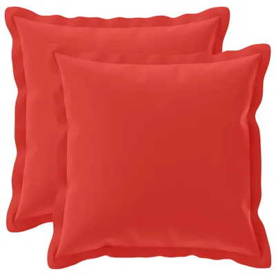 Image de vidaXL, 2 housses de coussin, HOUTEN, rouge, 50 x 50 cm, polyester