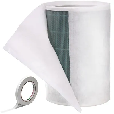 Image de INF Feuille de coton pour filtre à air – Flux d'air et filtration améliorés Blanc
