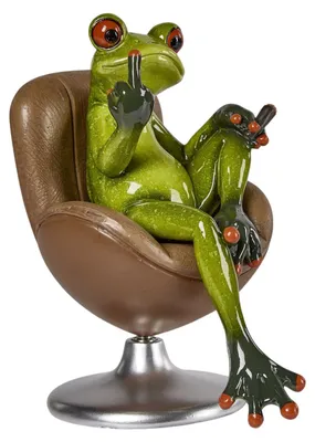 Produktbild von Frosch mit Zigarre - Deko Figur Dekofigur Zierfigur als Geschenk für den Chef
