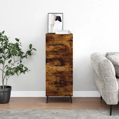 Produktbild von The Living Store Sideboard Räuchereiche 34,5x34x90 cm Holzwerkstoff