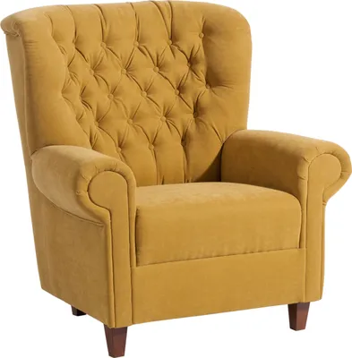 Produktbild von Max Winzer Hochlehnsessel Vicky - Velourstoff mais - Maße: 91 x 90 x 98 cm