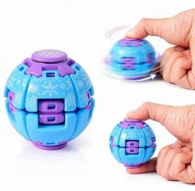 Zdjęcie produktu dla Spinner antystresowy obrotowy lodowo niebieski na prezent 5 8 cm