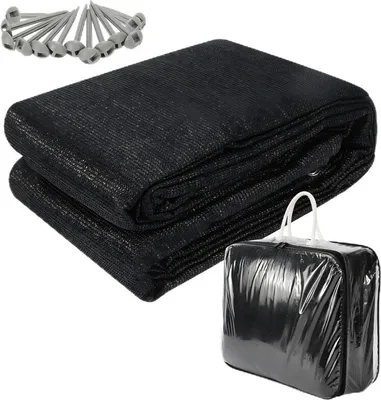 Produktbild von Jayseuw Zeltteppich 300X400cm Vorzeltteppich Campingteppich Outdoor Teppich Vorzeltboden Zeltunterlage Zeltboden für Zelt Wohnmobil Schwarz