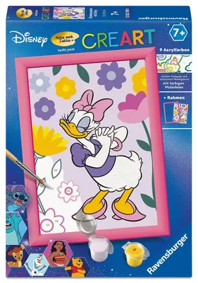 Produktbild von CreArt, Malen nach Zahlen Kinder - Disney Daisy Duck