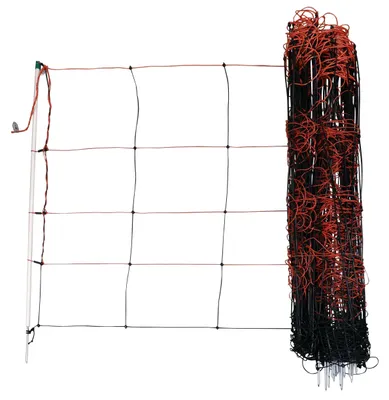 Produktbild von Kerbl Hobbyfarming TitanLight Net (Tiernetz, Länge 50 m, Höhe 90 cm, Farbe orang