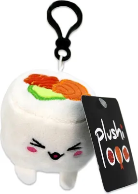 Zdjęcie produktu dla Pluszowa figurka z brelokiem Uramaki Sushi z łososiem 7 cm
