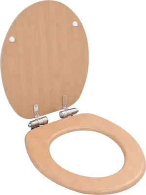 Immagine prodotto di Copriwater 2 pz con Chiusura Ammortizzata in MDF Bamboo