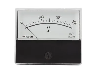 Zdjęcie produktu dla Woltomierz Hope Sun Panel, analogowy, do instalacji, do pomiaru napięcia AC do 300 V, z