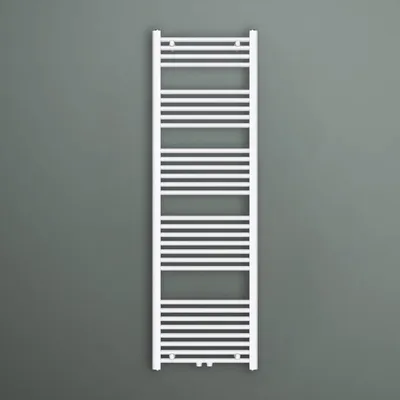 Produktbild von Mai & Mai Design Badheizkörper 50x160cm Weiß Seitenanschluss & Mittelanschluss Handtuchtrockner Röhrenheizkörper Badheizung Ohne Heizstab