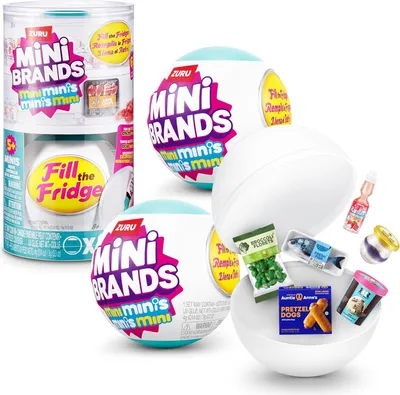 Produktbild von ZURU 77731 - Mini Brands Fill the Fridge - Überraschungskugel (2er Set)