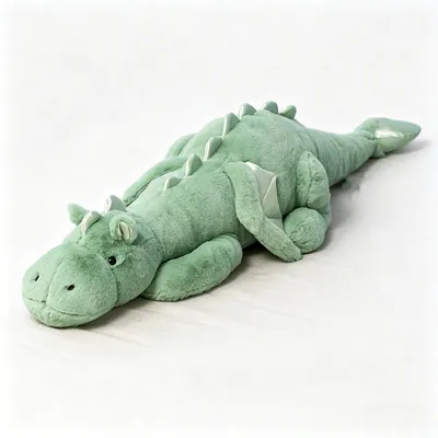 Produktbild von Plüschdrache 110 cm – Kuscheltier Drache, Körperkissen, Grün