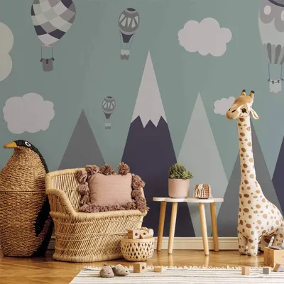 Produktbild von Selbstklebende Folie Fototapete - Balloon Land 196x140 cm Für Kinder e-A-0135-a-a