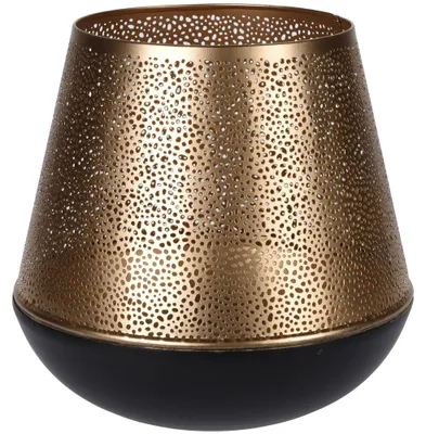 Produktbild von Metall Leuchter Laterne Laterne Gold Laterne Ø 24 cm