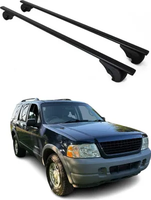 Produktbild von Dachträger Grundtäger für Ford Explorer 2002-2005 75kg Metall Schwarz 2 tlg