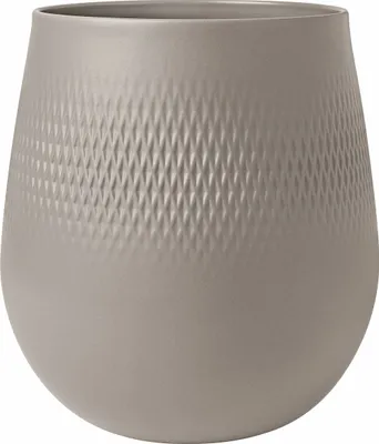 Produktbild von Villeroy & Boch Manufacture Collier taupe Vase Carré groß 20,5x20,5x22,5cm
