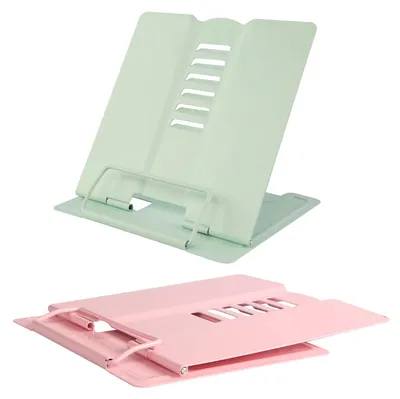 Image de Supports de lecture en métal - Supports de livres réglables pour enfants et livres de cuisine