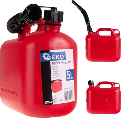 Obrázok produktu pre Plastový kanister s lievikom 5l GEKO