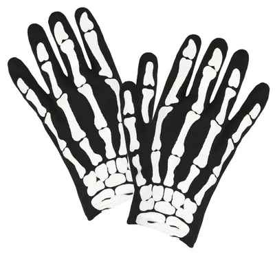 Produktbild von Skelett Handschuhe mit Knochenprint in Kindergröße
