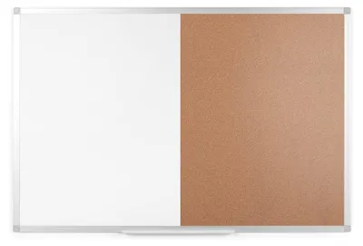Image de Tableau magnétique combiné avec cadre en aluminium