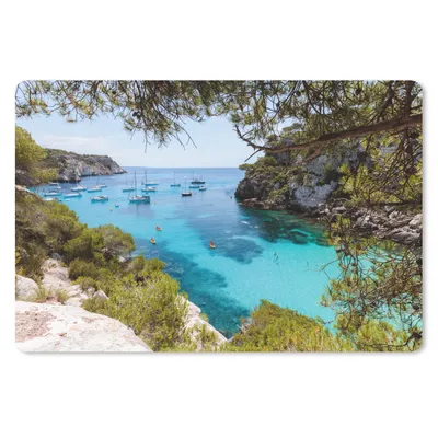 Produktbild von MuchoWow® Mauspad Mousepad Boot - Spanien - Meer 27x18 cm - Mousepads - Maus Mat - Pad - Mausunterlage - Büroartikel - Desk Matten