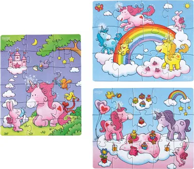 Image de Haba Puzzles Licorne Scintillante 3 en 1