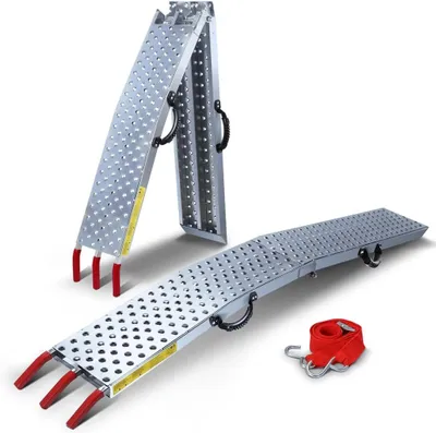 Produktbild von VOUNOT® VOUNOT Faltbare Auffahrrampe, Laderampen 400 kg max Faltrampe, 196cm