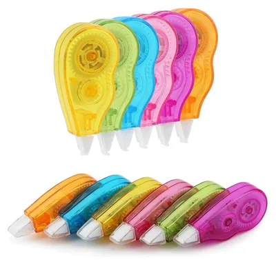 Produktbild von 12 Stück Korrekturroller Korrekturmaus,4mx 5mm Korrekturbänder Set Mini mit Schutzkappe,Schulsachen Aesthetic,Fenster Korrigieren Roller für Kinder Schüler Büro Zuhause Schule