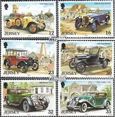 Produktbild von Briefmarken GB - Jersey 1989 Mi 457-462 (kompl.Ausg.) postfrisch Auromobile