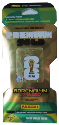 Produktbild von FIFA WORLD CUP 2026 PREMIUM GOLD BLISTER PACK 9 football cards + 4 LIMITED